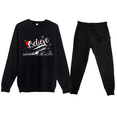 Christmas North Pole All Abroad Xmas Santa Premium Crewneck Sweatsuit Set