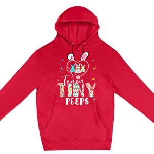 Cute NICU PICU L&D Nurse Easter Day Stethoscope Cute Bunny Premium Pullover Hoodie