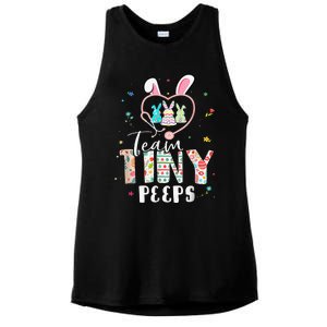 Cute NICU PICU L&D Nurse Easter Day Stethoscope Cute Bunny Ladies PosiCharge Tri-Blend Wicking Tank