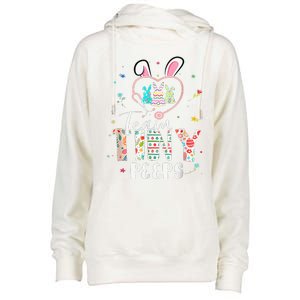 Cute NICU PICU L&D Nurse Easter Day Stethoscope Cute Bunny Womens Funnel Neck Pullover Hood