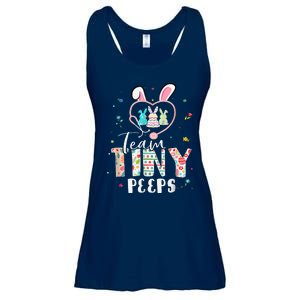 Cute NICU PICU L&D Nurse Easter Day Stethoscope Cute Bunny Ladies Essential Flowy Tank