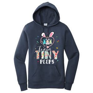 Cute NICU PICU L&D Nurse Easter Day Stethoscope Cute Bunny Women's Pullover Hoodie