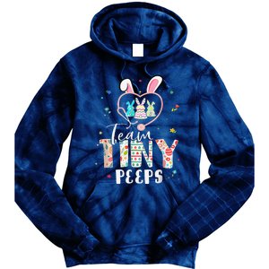 Cute NICU PICU L&D Nurse Easter Day Stethoscope Cute Bunny Tie Dye Hoodie