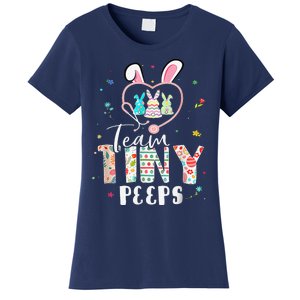 Cute NICU PICU L&D Nurse Easter Day Stethoscope Cute Bunny Women's T-Shirt