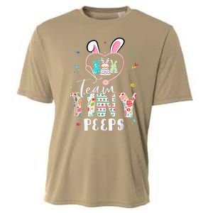 Cute NICU PICU L&D Nurse Easter Day Stethoscope Cute Bunny Cooling Performance Crew T-Shirt