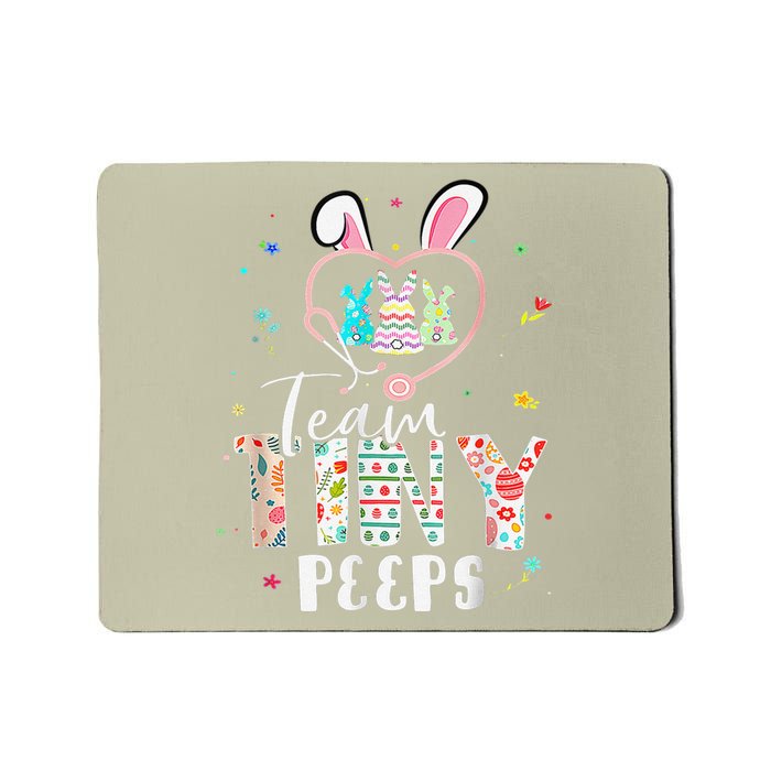 Cute NICU PICU L&D Nurse Easter Day Stethoscope Cute Bunny Mousepad