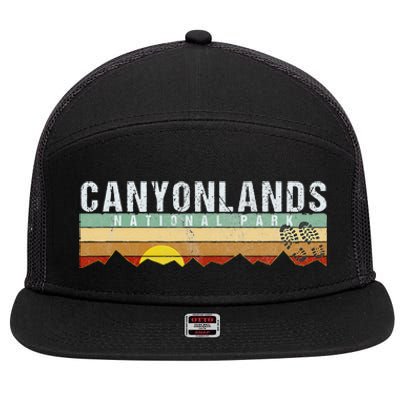 Canyonlands National Park Utah Camping Hiking 7 Panel Mesh Trucker Snapback Hat