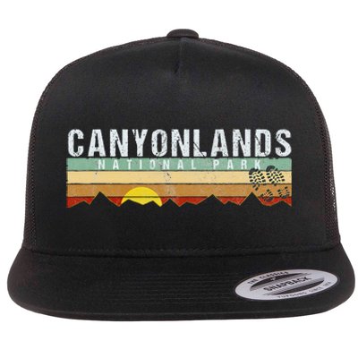 Canyonlands National Park Utah Camping Hiking Flat Bill Trucker Hat