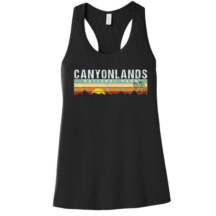 Canyonlands National Park Utah Camping Hiking Women's Racerback Tank