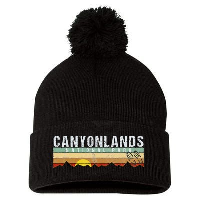 Canyonlands National Park Utah Camping Hiking Pom Pom 12in Knit Beanie