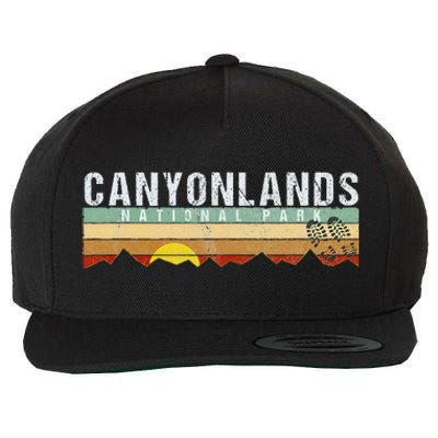 Canyonlands National Park Utah Camping Hiking Wool Snapback Cap