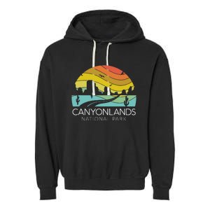 Canyonlands National Park Utah Zion Bryce Canyon Arches Garment-Dyed Fleece Hoodie