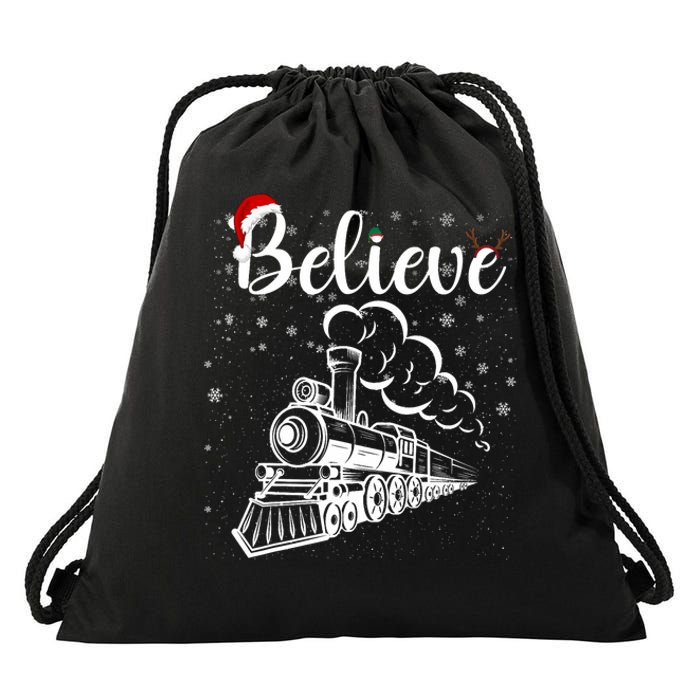 Christmas North Pole All Abroad Xmas Santa Drawstring Bag