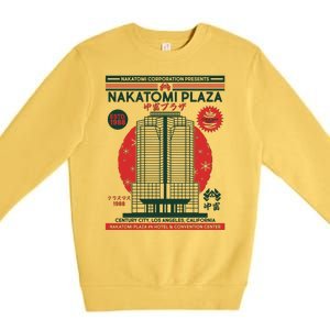 Classic Nakatomi Plaza Christmas Party Flyer Poster Premium Crewneck Sweatshirt