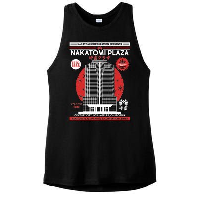 Classic Nakatomi Plaza Christmas Party Flyer Poster Ladies PosiCharge Tri-Blend Wicking Tank