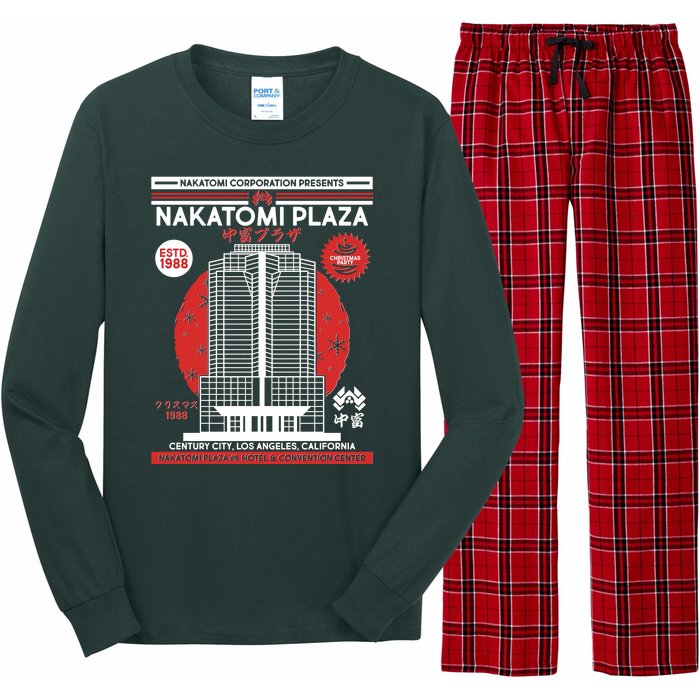 Classic Nakatomi Plaza Christmas Party Flyer Poster Long Sleeve Pajama Set