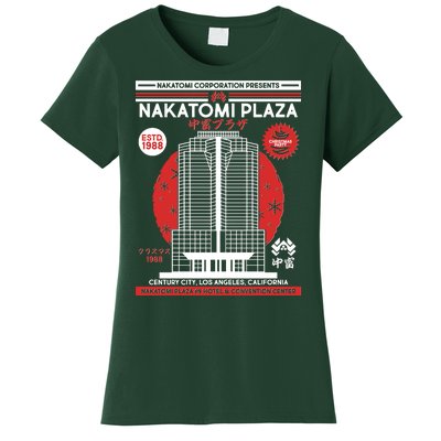 Classic Nakatomi Plaza Christmas Party Flyer Poster Women's T-Shirt