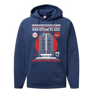 Classic Nakatomi Plaza Christmas Party Flyer Poster Performance Fleece Hoodie