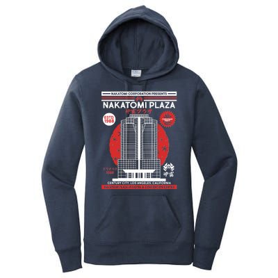 Classic Nakatomi Plaza Christmas Party Flyer Poster Women's Pullover Hoodie