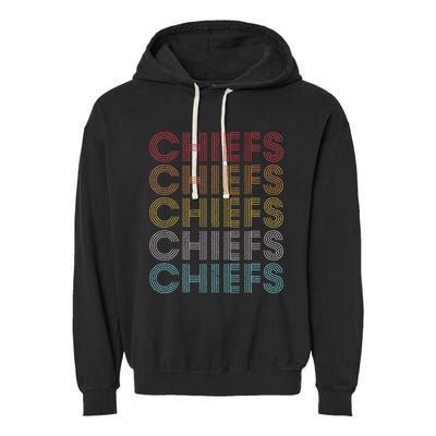 Chiefs Name Personalized Vintage Chiefs Sport Garment-Dyed Fleece Hoodie