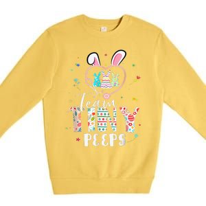 Cute NICU PICU L&D Nurse Easter Day Stethoscope Cute Bunny Premium Crewneck Sweatshirt