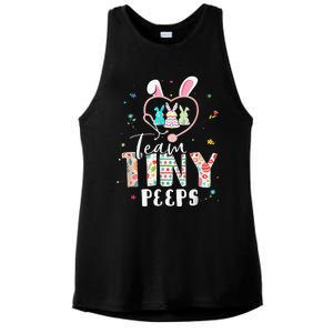 Cute NICU PICU L&D Nurse Easter Day Stethoscope Cute Bunny Ladies PosiCharge Tri-Blend Wicking Tank