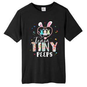 Cute NICU PICU L&D Nurse Easter Day Stethoscope Cute Bunny Tall Fusion ChromaSoft Performance T-Shirt