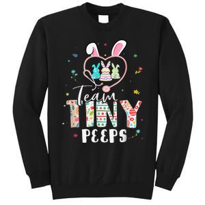 Cute NICU PICU L&D Nurse Easter Day Stethoscope Cute Bunny Tall Sweatshirt