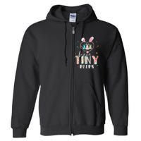 Cute NICU PICU L&D Nurse Easter Day Stethoscope Cute Bunny Full Zip Hoodie