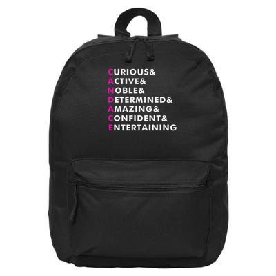 Candace Name Personalized Gift 16 in Basic Backpack