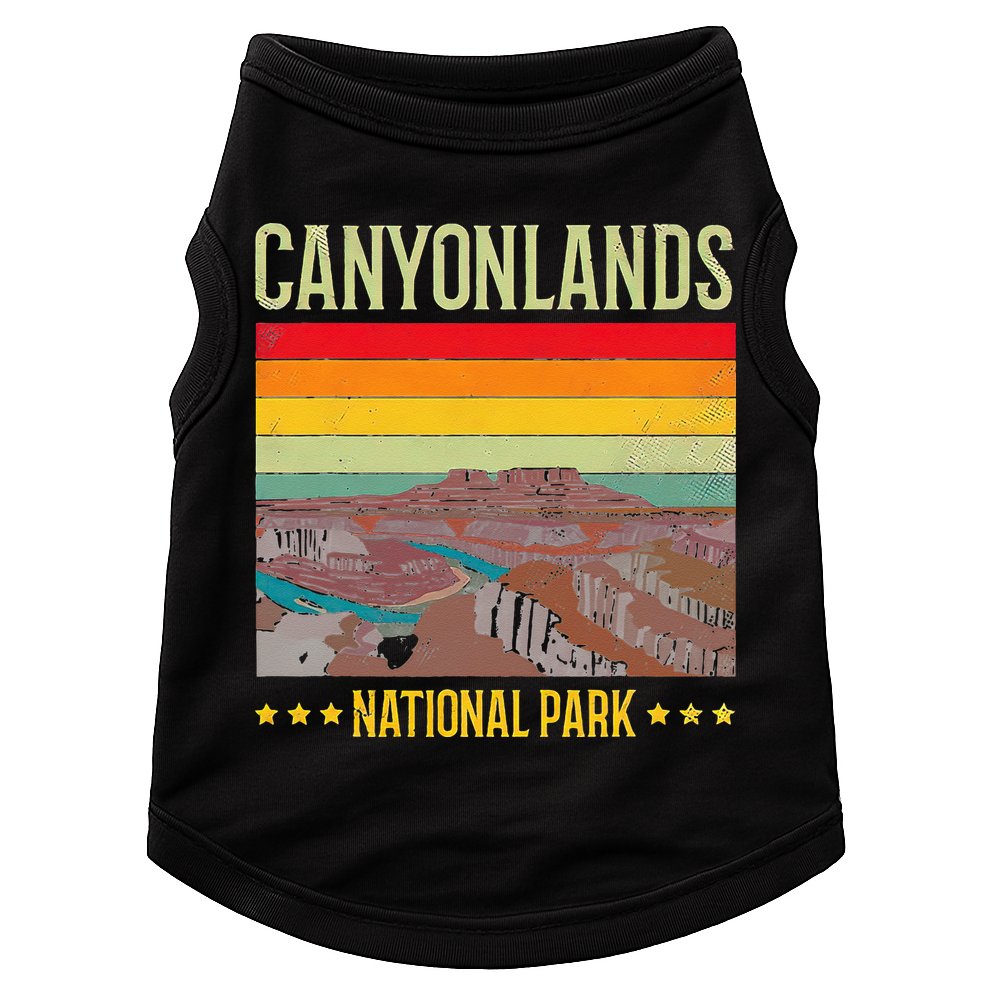 Canyonlands National Park US Vintage USA Utah State Lover Doggie Tank