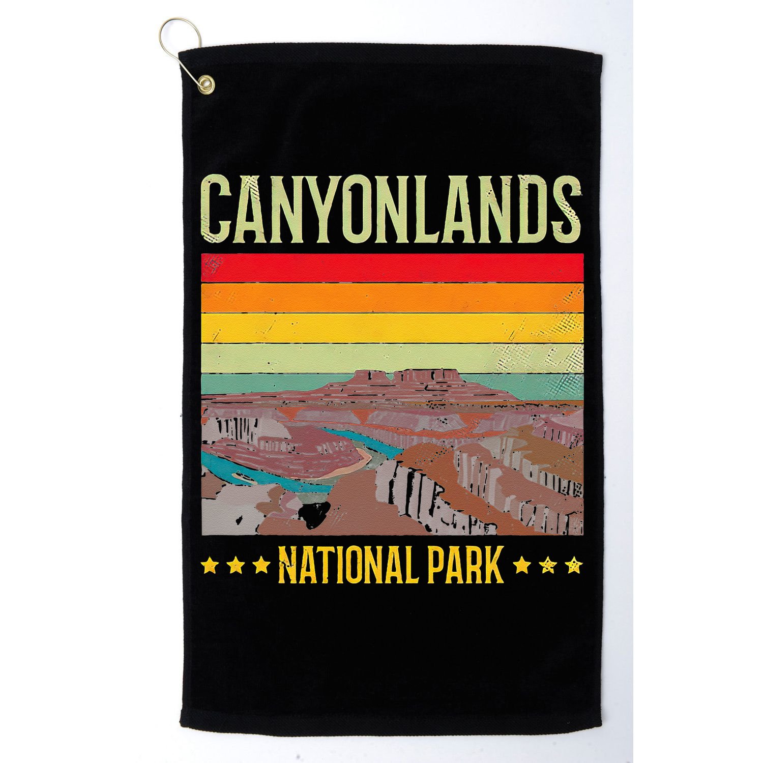 Canyonlands National Park US Vintage USA Utah State Lover Golf Towel