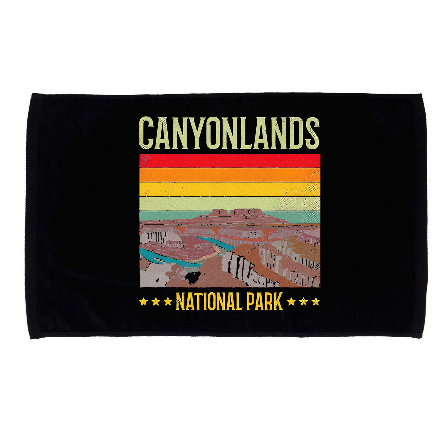 Canyonlands National Park US Vintage USA Utah State Lover Microfiber Hand Towel