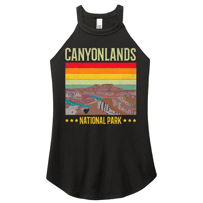 Canyonlands National Park US Vintage USA Utah State Lover Women's Perfect Tri Rocker Tank