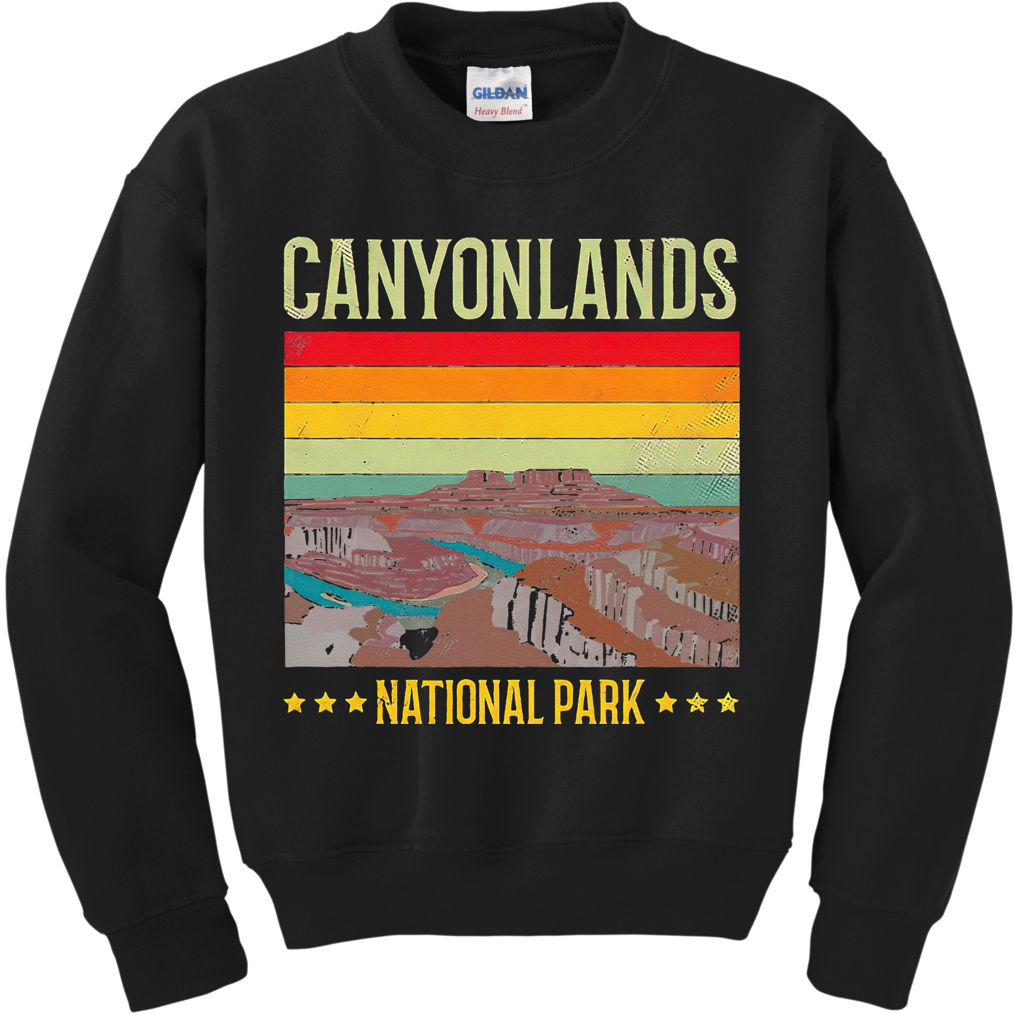 Canyonlands National Park US Vintage USA Utah State Lover Kids Sweatshirt