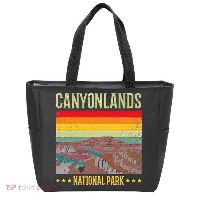 Canyonlands National Park US Vintage USA Utah State Lover Zip Tote Bag