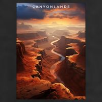 Canyonlands National Park Photographic 7 Panel Mesh Trucker Snapback Hat