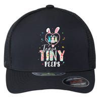 Cute NICU PICU L&D Nurse Easter Day Stethoscope Cute Bunny Flexfit Unipanel Trucker Cap