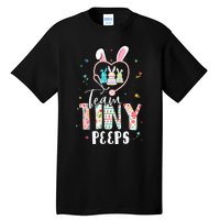 Cute NICU PICU L&D Nurse Easter Day Stethoscope Cute Bunny Tall T-Shirt