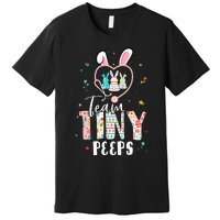 Cute NICU PICU L&D Nurse Easter Day Stethoscope Cute Bunny Premium T-Shirt