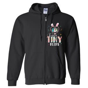 Cute NICU PICU L&D Nurse Easter Day Stethoscope Cute Bunny Full Zip Hoodie