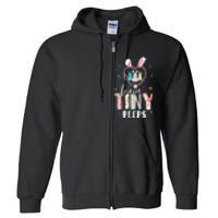 Cute NICU PICU L&D Nurse Easter Day Stethoscope Cute Bunny Full Zip Hoodie