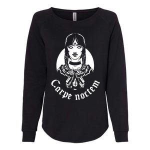 Carpe Noctem Pagan Atheist Magic Goddess Gothic Witchcraft Womens California Wash Sweatshirt