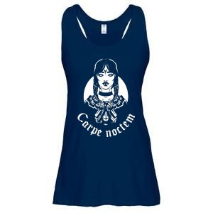 Carpe Noctem Pagan Atheist Magic Goddess Gothic Witchcraft Ladies Essential Flowy Tank