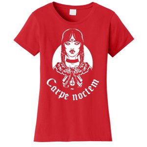 Carpe Noctem Pagan Atheist Magic Goddess Gothic Witchcraft Women's T-Shirt