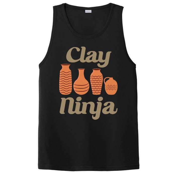 Clay Ninja Pottery Funny Ceramic PosiCharge Competitor Tank