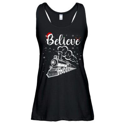 Christmas North Pole All Abroad Xmas Santa Ladies Essential Flowy Tank