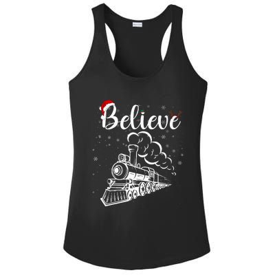 Christmas North Pole All Abroad Xmas Santa Ladies PosiCharge Competitor Racerback Tank