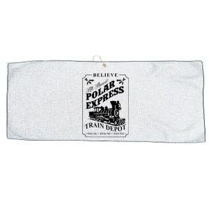 Christmas North Pole P.O.L.A.R Express All Abroad Xmas Large Microfiber Waffle Golf Towel