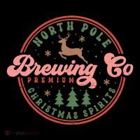 Christmas North Pole Brewing Co Premium Christmas Spirits Label Apron